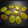 Wholsale - so gorgeous - beautifull Yummy Yellow Colour - CHALCEDONY - Oval Shape Cabochon Huge size - 28x38 - 32x45 mm 10 pcs